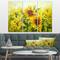 Designart - Bright Yellow Sunny Sunflowers - Floral Painting Canvas